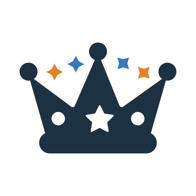 ganador de la corona el icono de la corona del rey de la corona