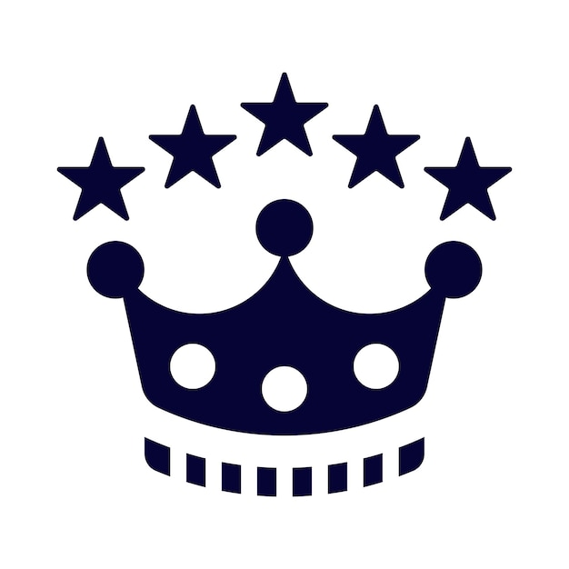 ganador de la corona el icono de la corona del rey de la corona