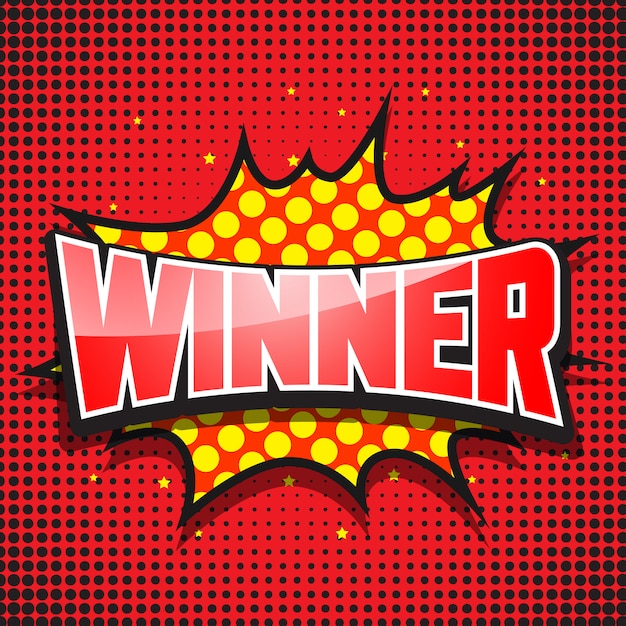 Ganador. Discurso Cómico Burbuja Roja