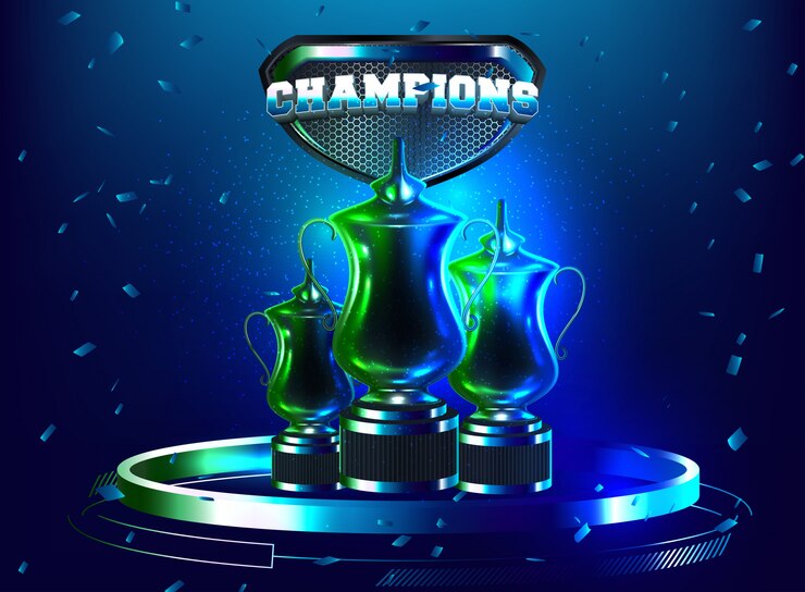 Vector ganadores del podio.