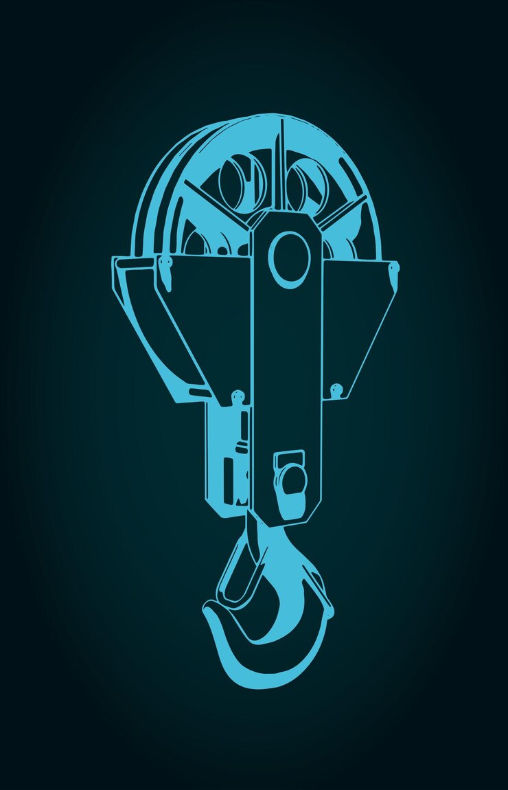 Vector gancho de la grúa