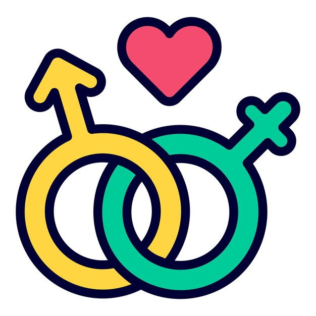 Gander icono vectorial estilo de contorno de colores para Web y Móvil