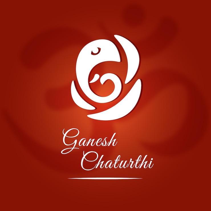 Ganesh Chaturthi deseando cartel para las redes sociales