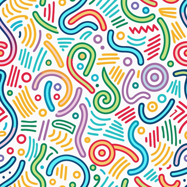 garabates de fondo minimalistas coloridos
