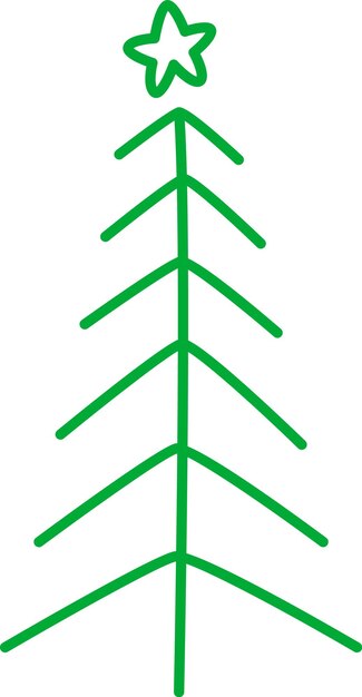 Garabato del árbol de Navidad