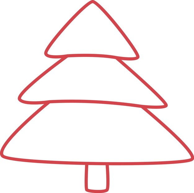 Garabato del árbol de Navidad