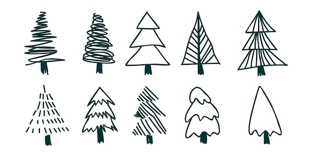 Garabato del árbol de Navidad