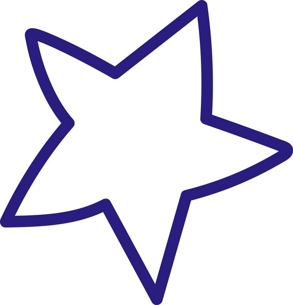Garabato en forma de estrella