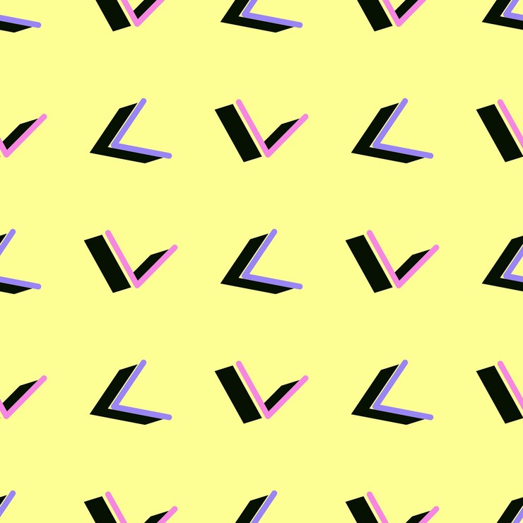 Garabato garabato de patrones sin fisuras de los años 90 Estilo retro de Memphis Forma geométrica abstracta