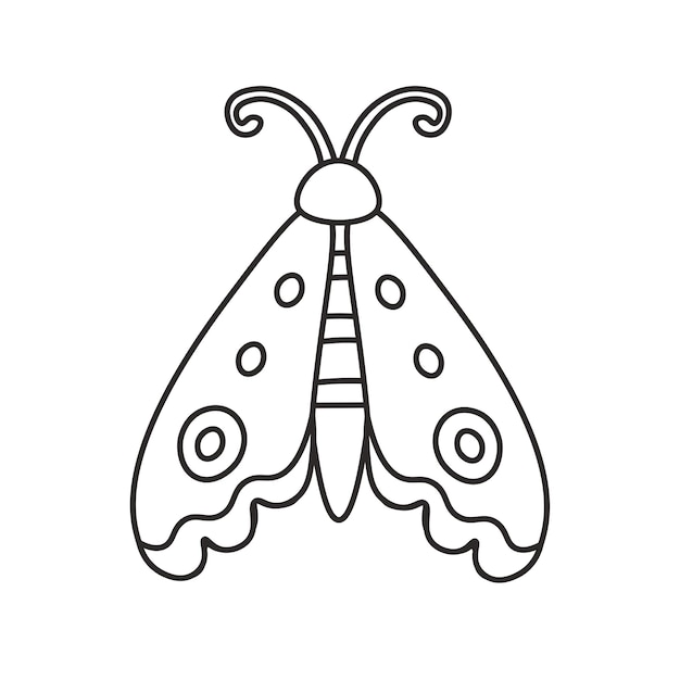 garabato, infantil, mariposa, boho, icono