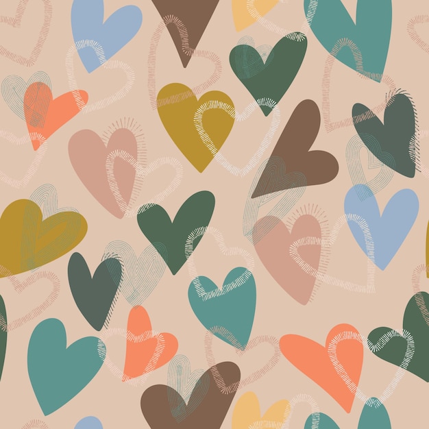 Garabatos de corazones