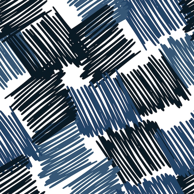 Garabatos dibujados a mano de patrones sin fisuras. Los trazos de lápiz abstractos alinean un fondo de pantalla sin fin. Papel pintado de camuflaje.