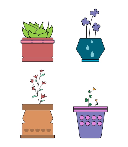 garabatos de flores