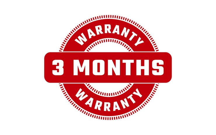 Garantía de 3 meses Timbre de goma