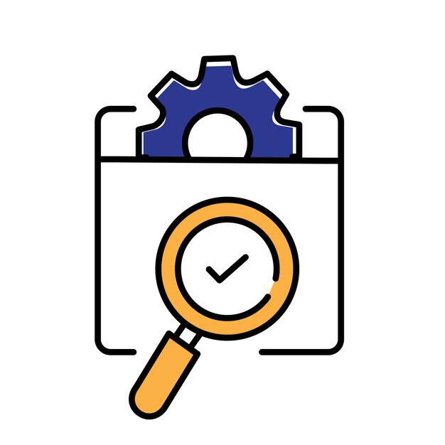 Garantía de la calidad del producto y garantía de la calidad Diseño de íconos vectoriales