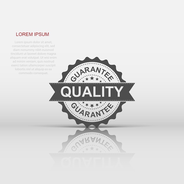 Garantía grunge sello de goma ilustración vectorial sobre fondo blanco pictograma de sello de calidad de concepto de negocio