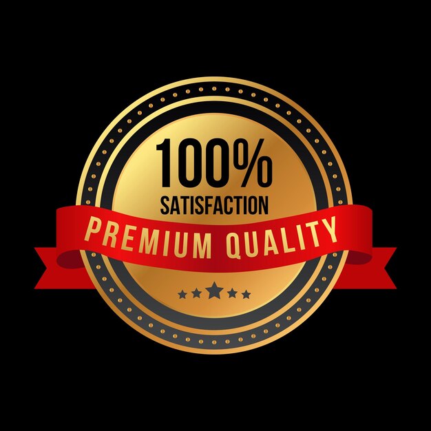 Garantía de satisfacción 100 Colección de insignias de servicio al cliente