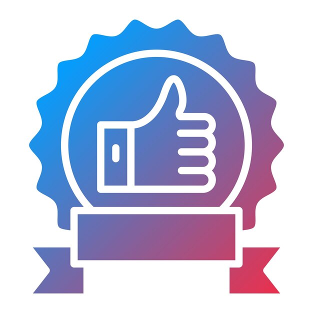 Garantía de satisfacción del diseño vectorial Estilo del icono