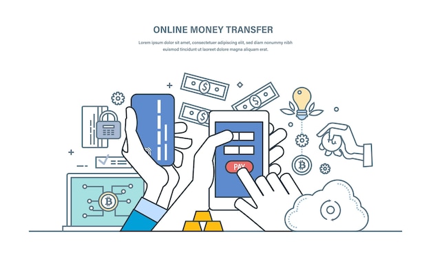 Garantía de transferencia de dinero en línea de depósitos de relaciones económicas de seguridad de transacción