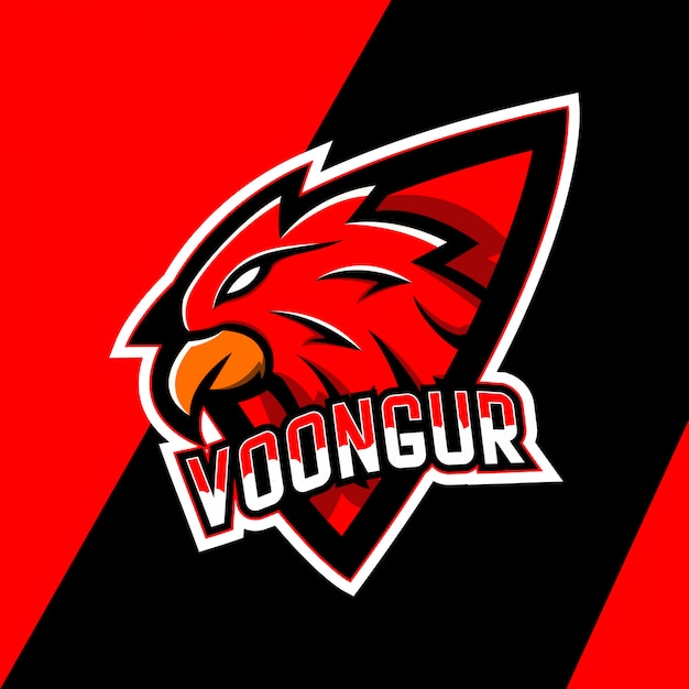 Vector garuda bird mascot logo design