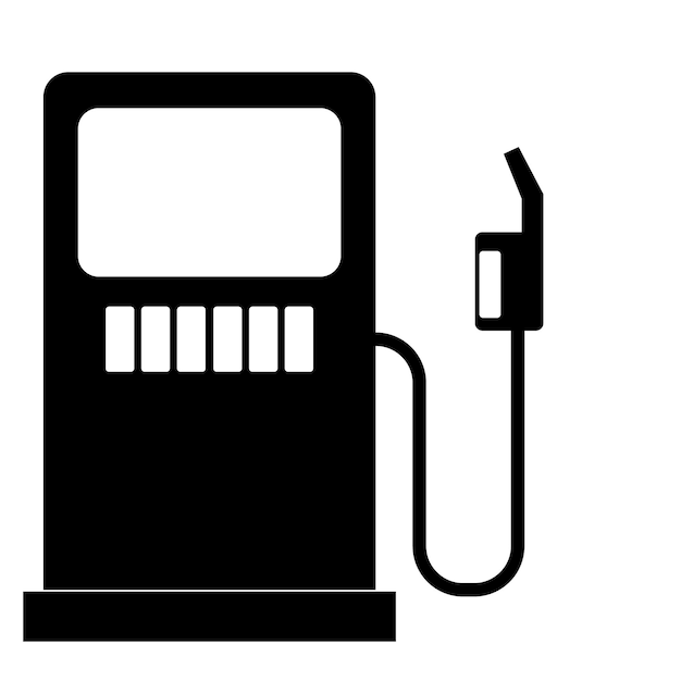 gasolinera herramienta icono logo vector diseño