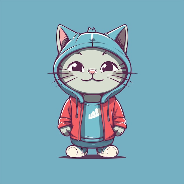 Gato con chaqueta