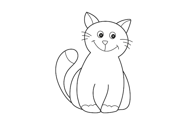 gato para colorear