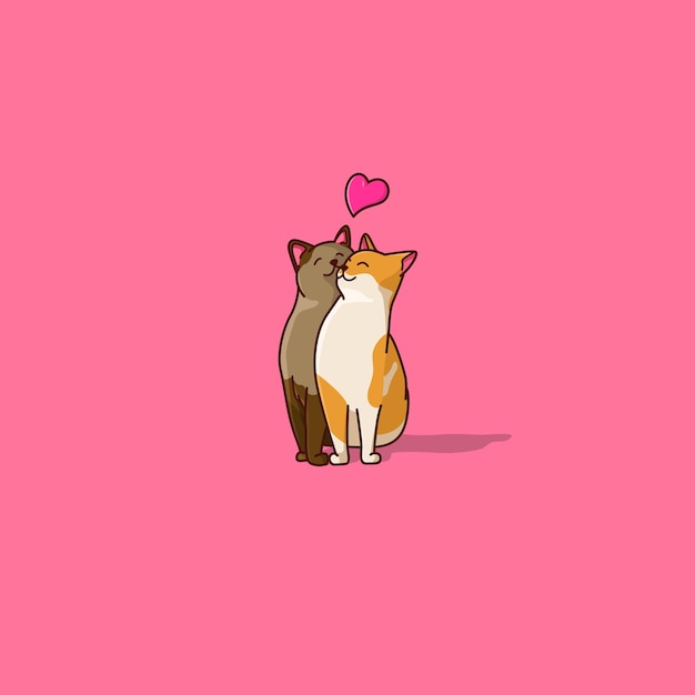 gato enamorandose