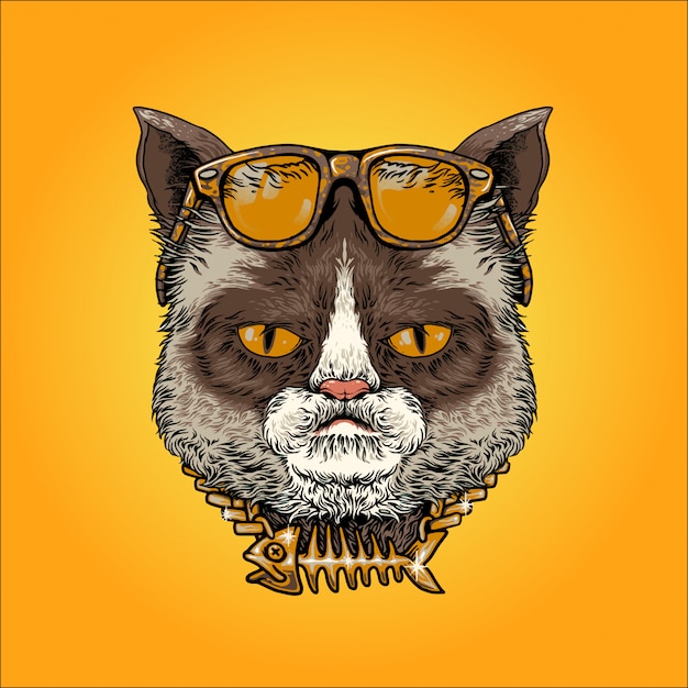 El gato es genial.