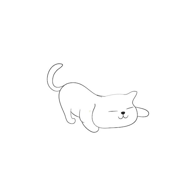 El gato es un libro de colorear, poses lindas, mascota.