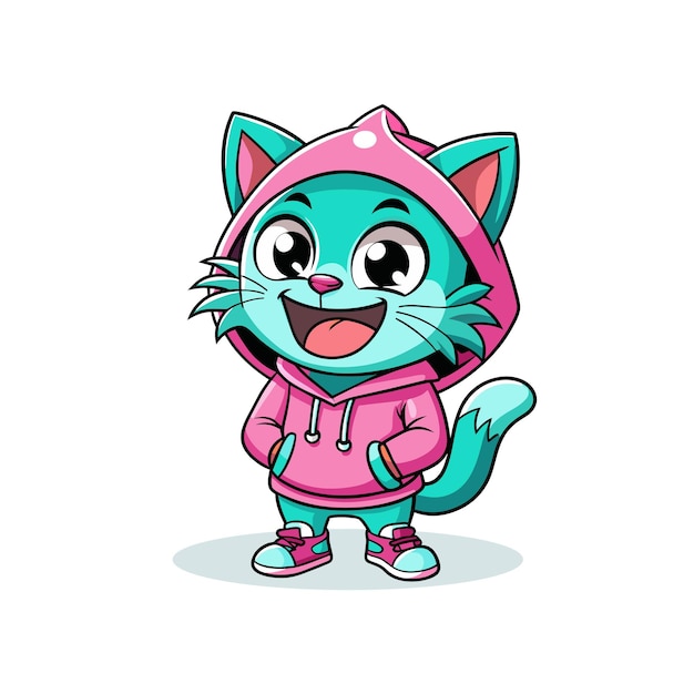 Gato lindo con capucha