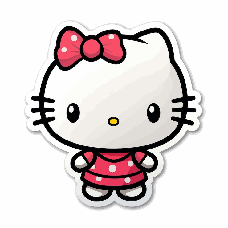 Vector gato lindo de dibujos animados para niños
