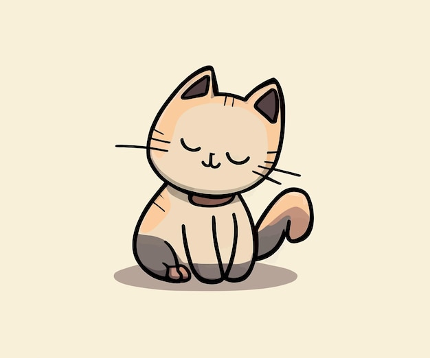 Un gato lindo vector