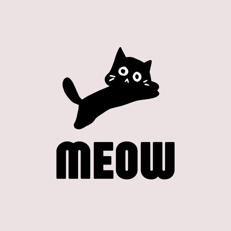 Gato Meow que salta