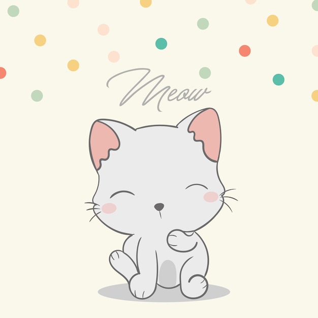 Un gato muy lindo.