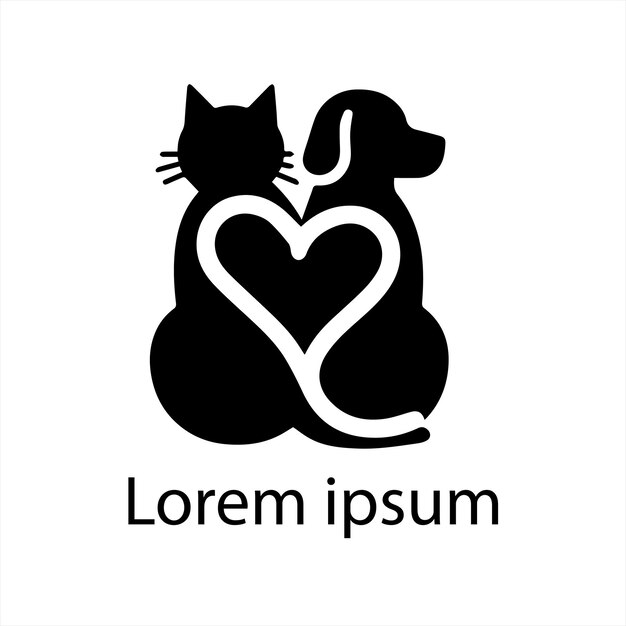 un gato negro y un corazón con la palabra " lx " en él