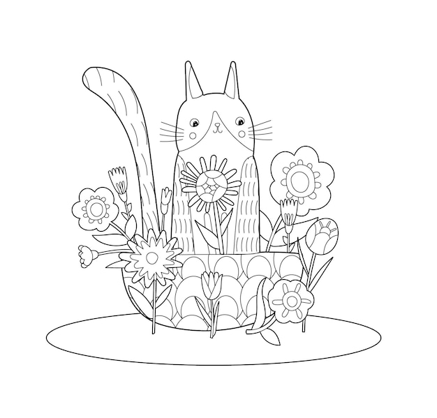 gato en una olla