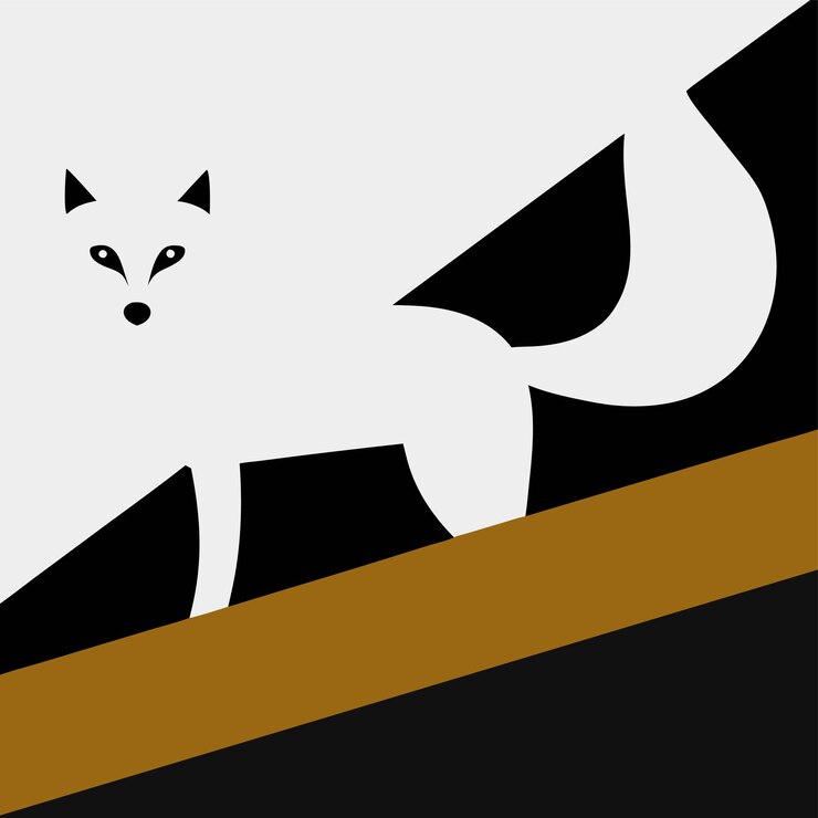 Vector un gato que está en un fondo blanco