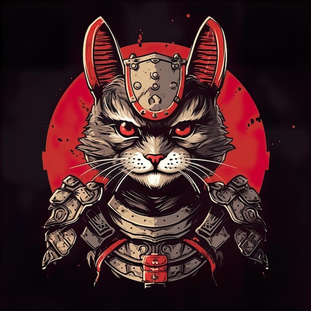 El gato samurai