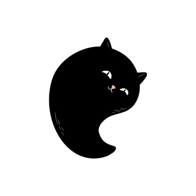 Gatos fantasmas negros