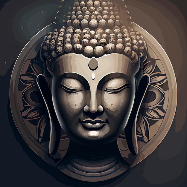 Gautama Buda vector icono ilustración