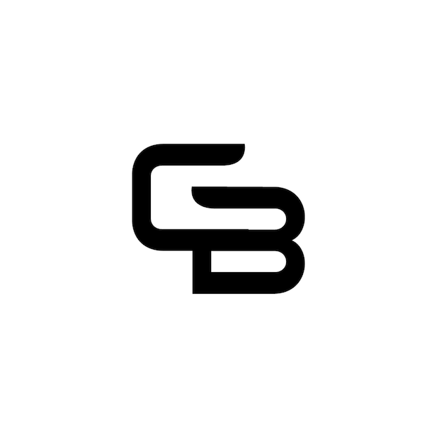 GB monograma logotipo diseño carta texto nombre símbolo monocromo logotipo alfabeto carácter simple logotipo
