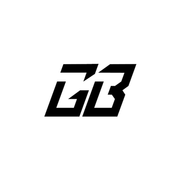 GB monograma logotipo diseño carta texto nombre símbolo monocromo logotipo alfabeto carácter simple logotipo