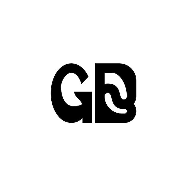 GB monograma logotipo diseño carta texto nombre símbolo monocromo logotipo alfabeto carácter simple logotipo