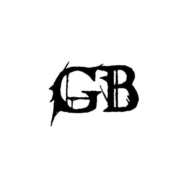GB monograma logotipo diseño carta texto nombre símbolo monocromo logotipo alfabeto carácter simple logotipo