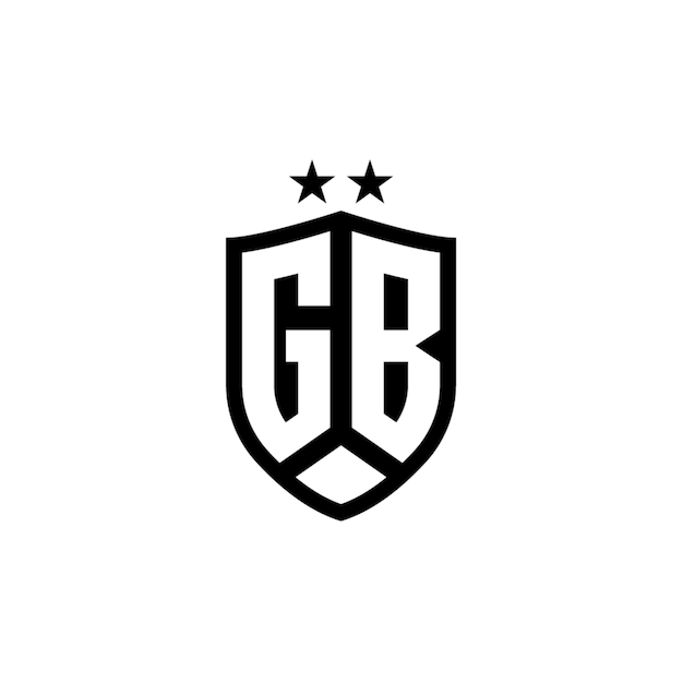 GB monograma logotipo diseño carta texto nombre símbolo monocromo logotipo alfabeto carácter simple logotipo