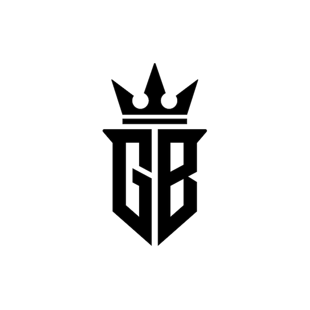 GB monograma logotipo diseño carta texto nombre símbolo monocromo logotipo alfabeto carácter simple logotipo