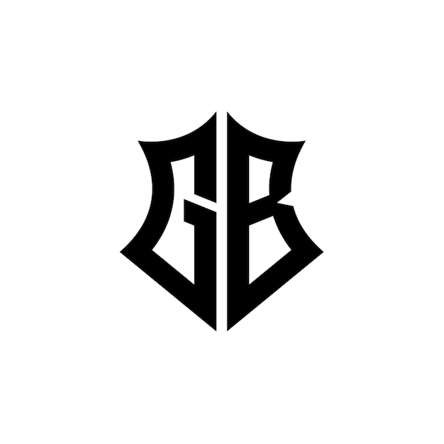 GB monograma logotipo diseño carta texto nombre símbolo monocromo logotipo alfabeto carácter simple logotipo