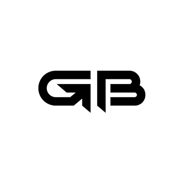 GB monograma logotipo diseño carta texto nombre símbolo monocromo logotipo alfabeto carácter simple logotipo