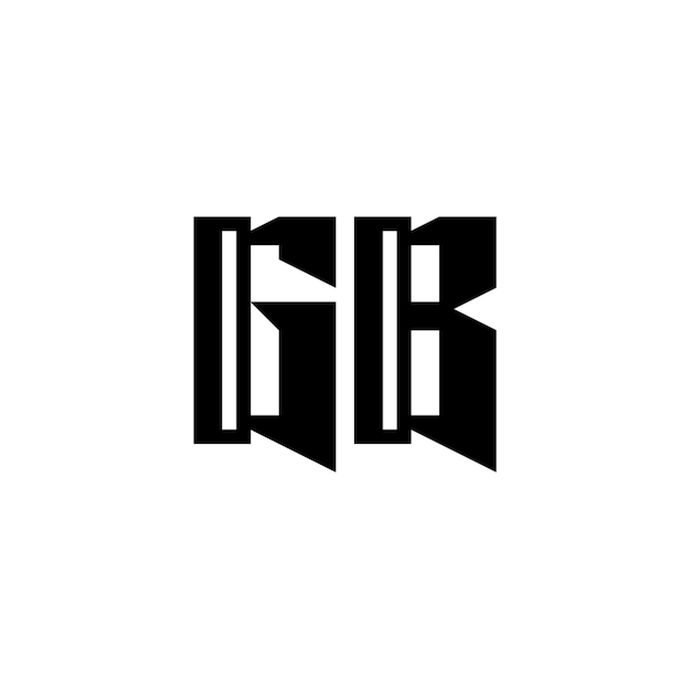 GB monograma logotipo diseño carta texto nombre símbolo monocromo logotipo alfabeto carácter simple logotipo